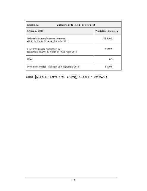 Calcul du taux personnalisÃ© 2013 - CSST