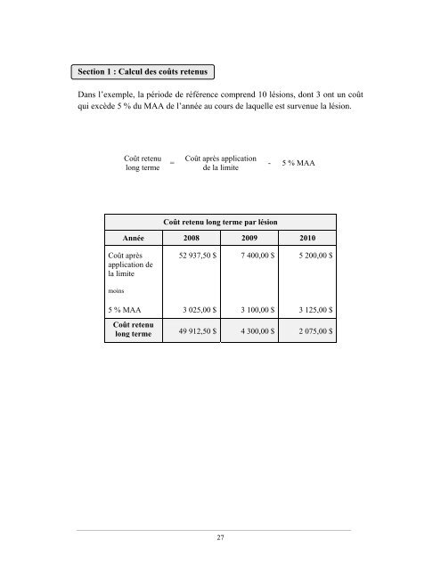 Calcul du taux personnalisÃ© 2013 - CSST