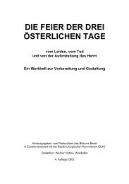 Feier der Drei Österlichen Tage - Bistum Basel