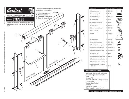 Cardinal - Instrucciones de Instalacion - 23-26 ... - Cardinal Shower