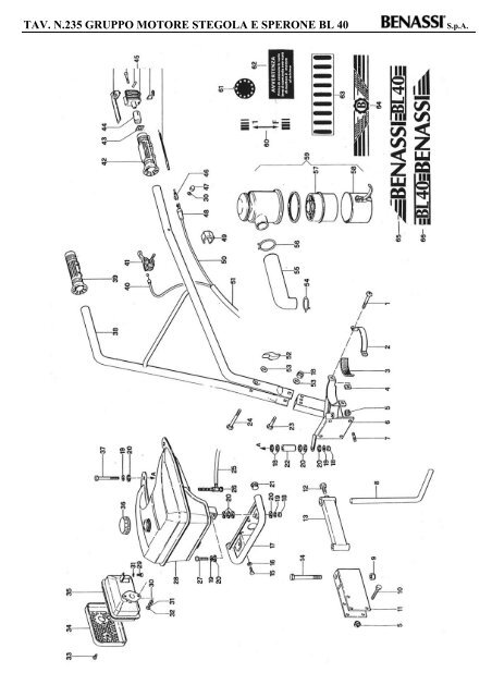 TAV. N.235 GRUPPO MOTORE STEGOLA E SPERONE ... - Benassi