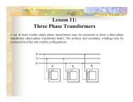 Lesson 11: Three Phase Transformers - KFUPM Open Courseware