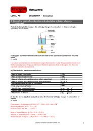 5. Measuring heats of combustion and calculating ... - Pearson