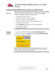 Activate Virgin Mobile iPhone Device via Sales Portal - Hyperlink