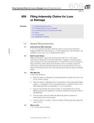 DMM 609 Filing Indemnity Claims for Loss or Damage - USPS.com