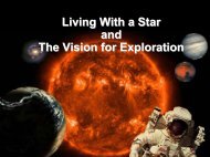 Living With a Star and The Vision for Exploration - International ...