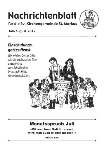 Monatsspruch Juli - Evangelische Kirchengemeinde St. Markus