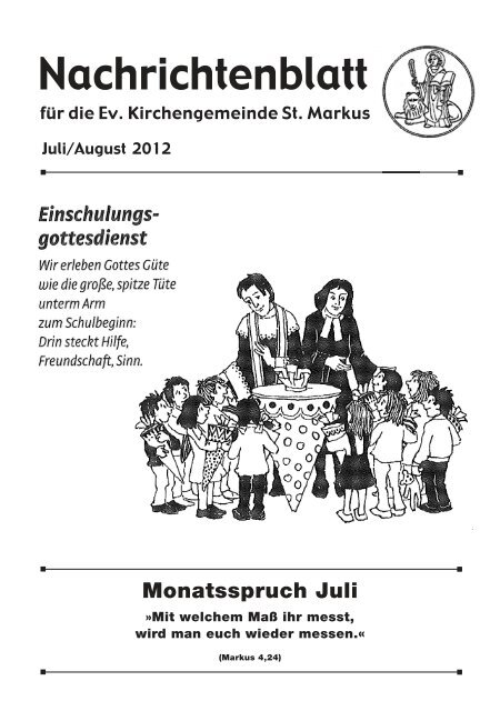 Monatsspruch Juli - Evangelische Kirchengemeinde St. Markus