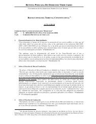 REVISTA PERUANA DE DERECHO TRIBUTARIO - Facultad de ...
