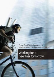 Working for a healthier tomorrow - Working Health Services Scotland