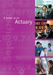 A Career as an Actuary (English) - Actuarial Society of Hong Kong