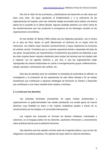 CiudadanÃ­a, democracia y mujeres - RED-PerÃº