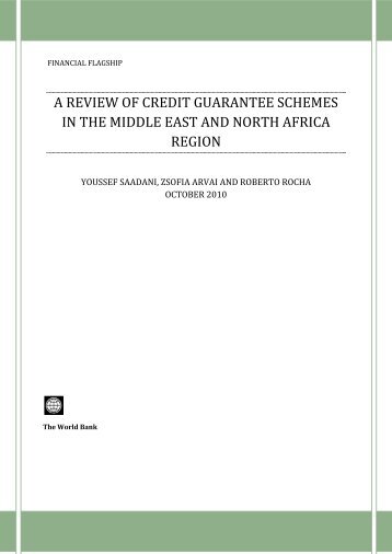 A Review of Credit Guarantee Schemes in the - World Bank Blogs
