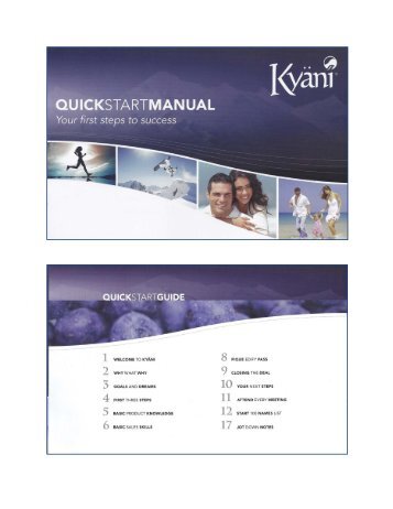 Quick Start Manual - Kyani.info