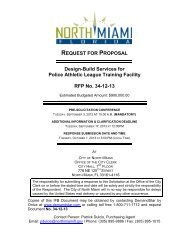 RFP # 34-12-13 - City of North Miami