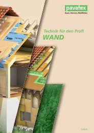 Technik für den Profi - WAND - Pavatex