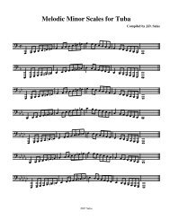 Melodic Minor Scales - Tuba