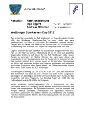 Wettberger Sparkassen-Cup 2012 - TuS Wettbergen