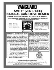 AMITY (VENT-FREE) NATURAL GAS STOVE HEATER - Desa