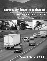 Insurance Verification Annual Report - Virginia Department of Motor ...