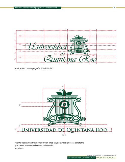MANUAl dE IdENtidAd GRÃ¡FicA INStitUciONAl - Universidad de ...