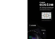 EOS-1D X – AF Setting Guidebook