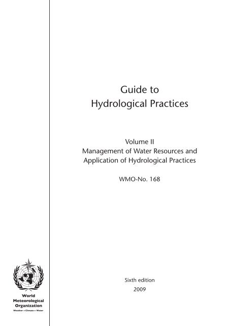 Guide to Hydrological Practices, 6th edition, Volume II - Hydrology.nl
