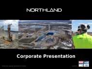 Northland's Project Highlights - Northland Resources