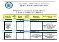 Grila programelor de perfecţionare organizate de ANFP în perioada ...