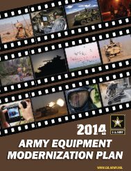 2014 Army Equipment Modernization Plan - Deputy Chief of Staff, G-8