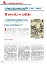 El secretario judicial - Consejo General de Procuradores