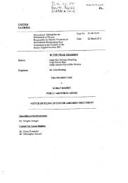 Notice of filing of second amended indictment - ICTY