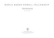 worldbaden - powellfellowship - World Scout Foundation