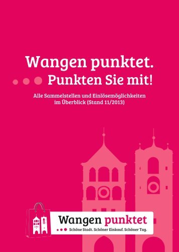 Über Wangen-Punkte - in Wangen