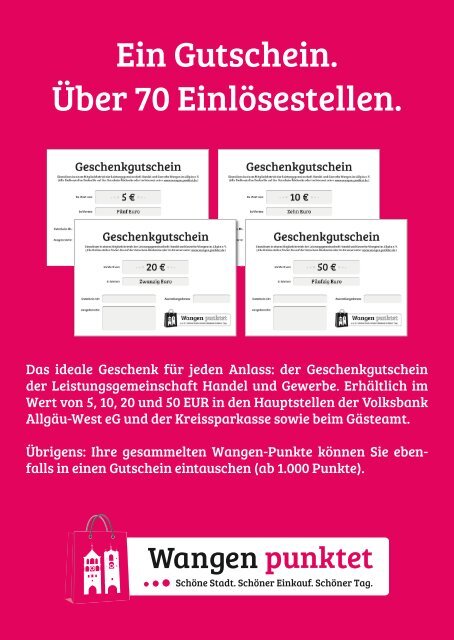 Über Wangen-Punkte - in Wangen