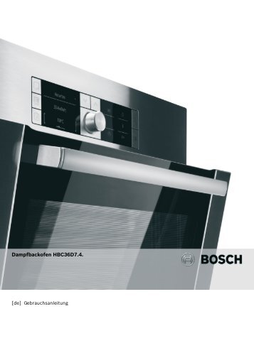 Bedienungsanleitung zu BOSCH HBC 36 D 754 Edelstahl ... - Innova