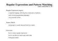 Regular Expressions and Pattern Matching