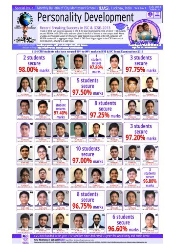 Taletend Student Bulletin 201... - City Montessori School