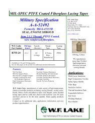 Military Specification A-A-52492 - WF Lake Corp.