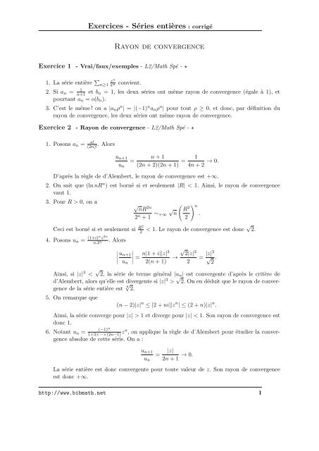analyse numérique bibmath