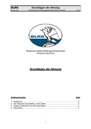 Grundlagen der Atmung - DLRG Ortsgruppe Burscheid eV