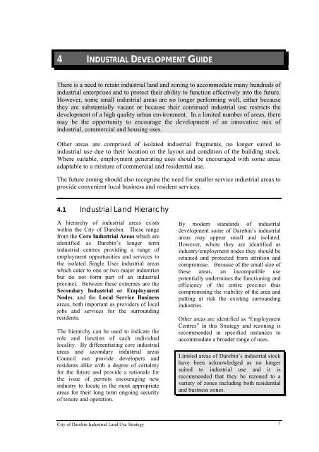 INDUSTRIAL LAND USE STRATEGY - City of Darebin