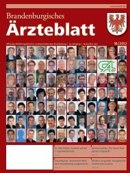 Ausgabe 11/2012 - Landesärztekammer Brandenburg