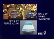 Ã RENAULT - Alpine-Renault A310 4 cylindres