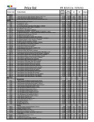 Latest Price List - eCosway