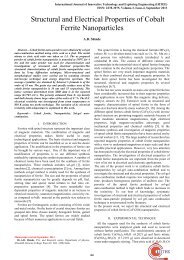 Structural and Electrical Properties of Cobalt Ferrite Nanoparticles