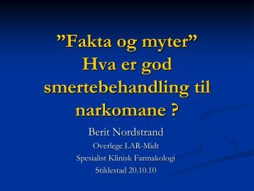 Fakta og myter