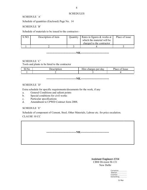 1 1.0 INDEX NIT issue register No. 56./EE/CBM D M-131/2009-10 ...