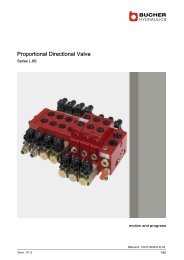 Proportional Directional Valve - BUCHER HYDRAULICS