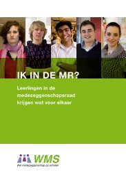Brochure voor leerlingen in de MR - Wet medezeggenschap op ...